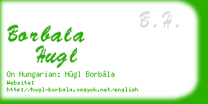 borbala hugl business card